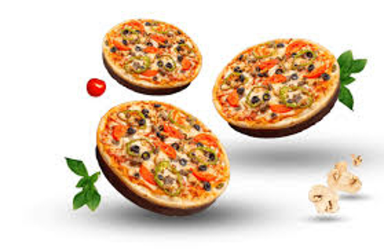 Image sur Lot de 3 moule à pizza antiadhésifs en acier au carbone épaissi pour la cuisine et la pâtisserie  24, 27,30 cm pâtisserie