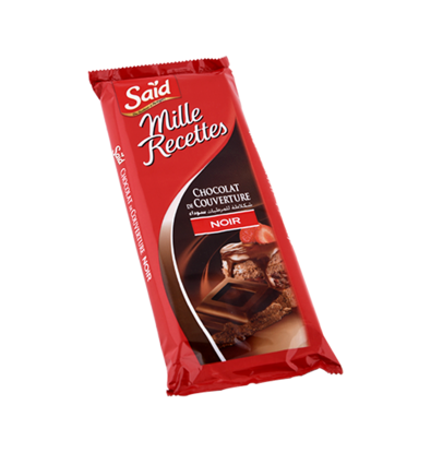 Agrandir l'image de Chocolat de couverture noir 200G Image de Chocolat de couverture noir 200G