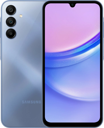 Agrandir l'image de Samsung Galaxy A15 - 256Go - 8Go RAM - 6,5 pouces - 50 MP + 5 MP + 2 MP/13MP - Dual SIM - 5000 mAh - Garantie 12 Mois Image de Samsung Galaxy A15 - 256Go - 8Go RAM - 6,5 pouces - 50 MP + 5 MP + 2 MP/13MP - Dual SIM - 5000 mAh - Garantie 12 Mois