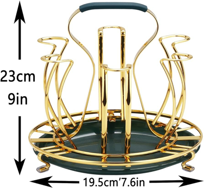 Image de Porte-verre à Vin Support Suspendu Pour Gobelet à Vin Porte-verre De Table Support Suspendu D'affichage De Gobelet Présentoir à Verres à Vin Style Européen Casier à Vin Fil De Fer
