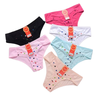 Image de Caleçons imprimés en V coton élastiques pour adolescentes