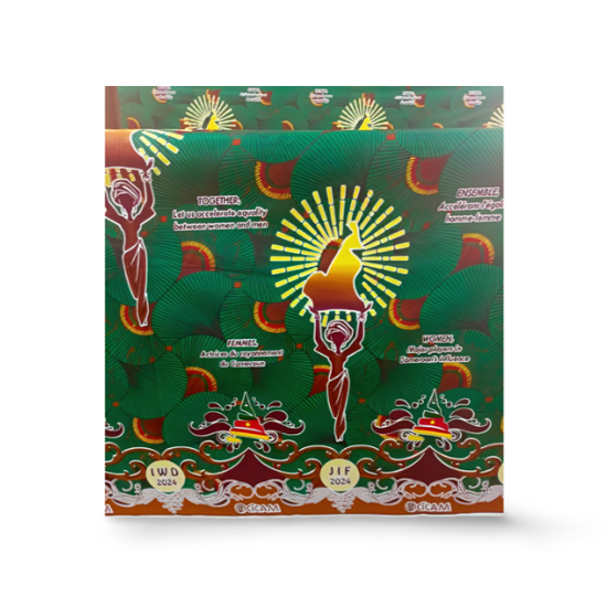 Image sur Pagne du 8 Mars 2024 - Demi pagne - Tissu- 3 Yards