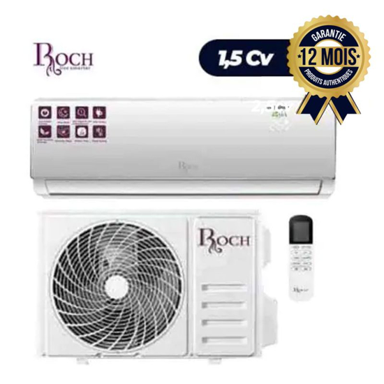 Image sur Climatiseur ROCH- 1.5 CV - 12000 BTU - Gaz R410a -RAC-S12R41-C - 06 mois garantie
