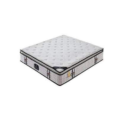 Image de Matelas à ressort  - 140/190 - Habillage Lux - 2places - 25cm - Blanc