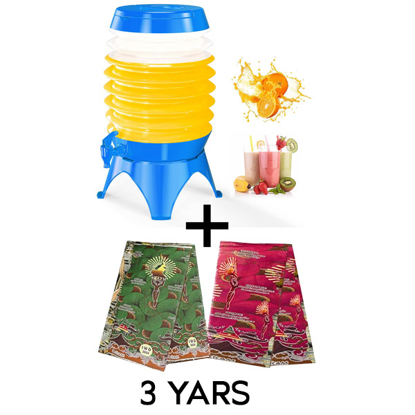 Agrandir l'image de Distributeur de boissons de 5,5 L, distributeur de jus de limonade avec robinet pour fête en plein air, portable, pliable, conteneurs transparents (bleu) Image de Distributeur de boissons de 5,5 L, distributeur de jus de limonade avec robinet pour fête en plein air, portable, pliable, conteneurs transparents (bleu)