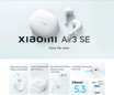 Image sur Écouteurs Xiaomi Air 3 SE | Aide auditive sans fil blanche bluetooth super bass