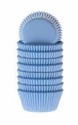 Image de CAISSETTE A CUPCAKE BLANC LOT 500 BLEU