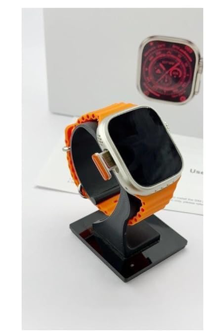 Montre Connectée Écran Couleur 1.83 Bracelet Cuir Noir