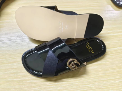 Image de Babouche en Cuir Gucci Noir, Produit Générique