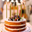 Image sur 6 Métallique Bougie Longue Chandelle Bleu Bougies d'anniversaire avec Support Bougies de Gâteau pour la décoration de fête de Mariage d'anniversaire