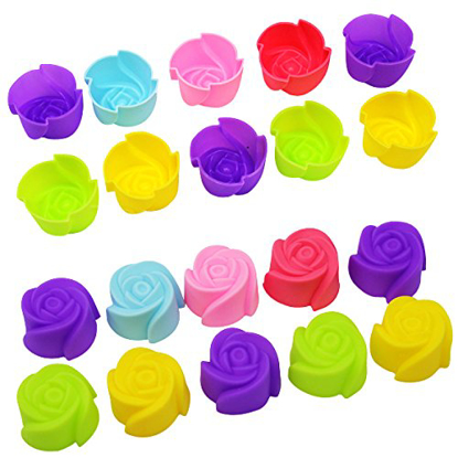Agrandir l'image de Moule en  silicone cupcake lot de 12 - moule à gâteux  - matériel pâtisserie Image de Moule en  silicone cupcake lot de 12 - moule à gâteux  - matériel pâtisserie
