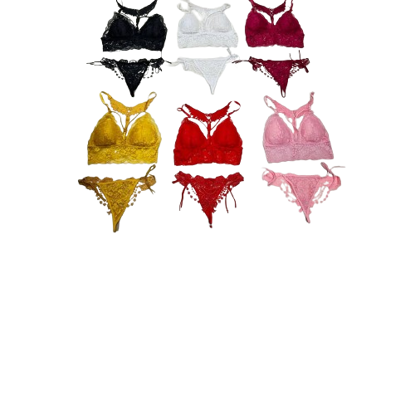 Agrandir l'image de Ensemble soutien body suit et caleçon en V en dentelle Image de Ensemble soutien body suit et caleçon en V en dentelle