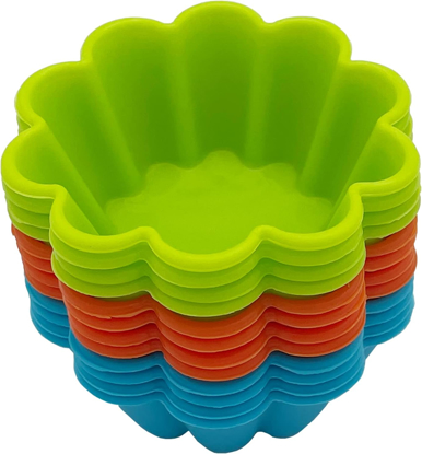 Agrandir l'image de Moule en  silicone cupcake lot de 12 Image de Moule en  silicone cupcake lot de 12