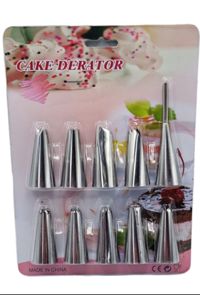 Agrandir l'image de Moyennes douilles de pâtisserie - lot De 10 Pièces - douille de fourrage de crème Image de Moyennes douilles de pâtisserie - lot De 10 Pièces - douille de fourrage de crème