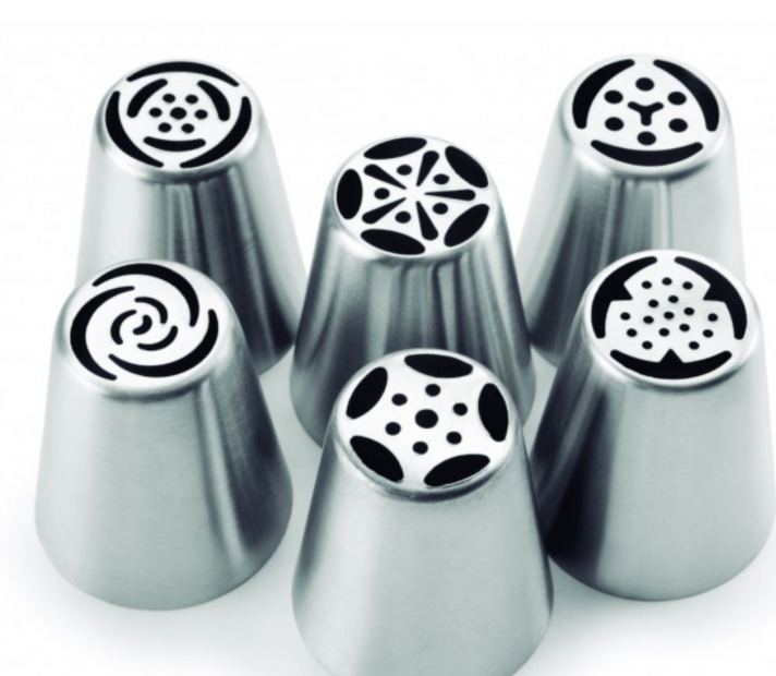 Douilles à Pâtisserie 5 Pièces En Acier Inoxydable - Kit De Décoration Gâteaux Noël, Pour Glaçage Et Cupcakes