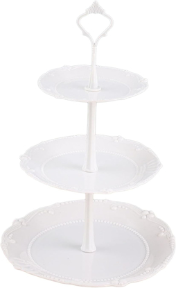 Agrandir l'image de présentoir 3 niveaux blanc Image de présentoir 3 niveaux blanc