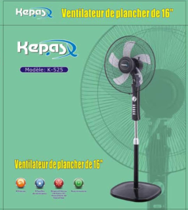 Agrandir l'image de Ventilateur KEPAS K-525 Image de Ventilateur KEPAS K-525