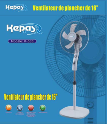 Agrandir l'image de Ventilateur KEPAS K-535 Image de Ventilateur KEPAS K-535
