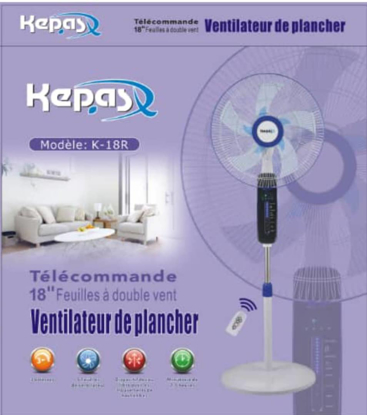 Agrandir l'image de Ventilateur KEPAS K-18R Image de Ventilateur KEPAS K-18R