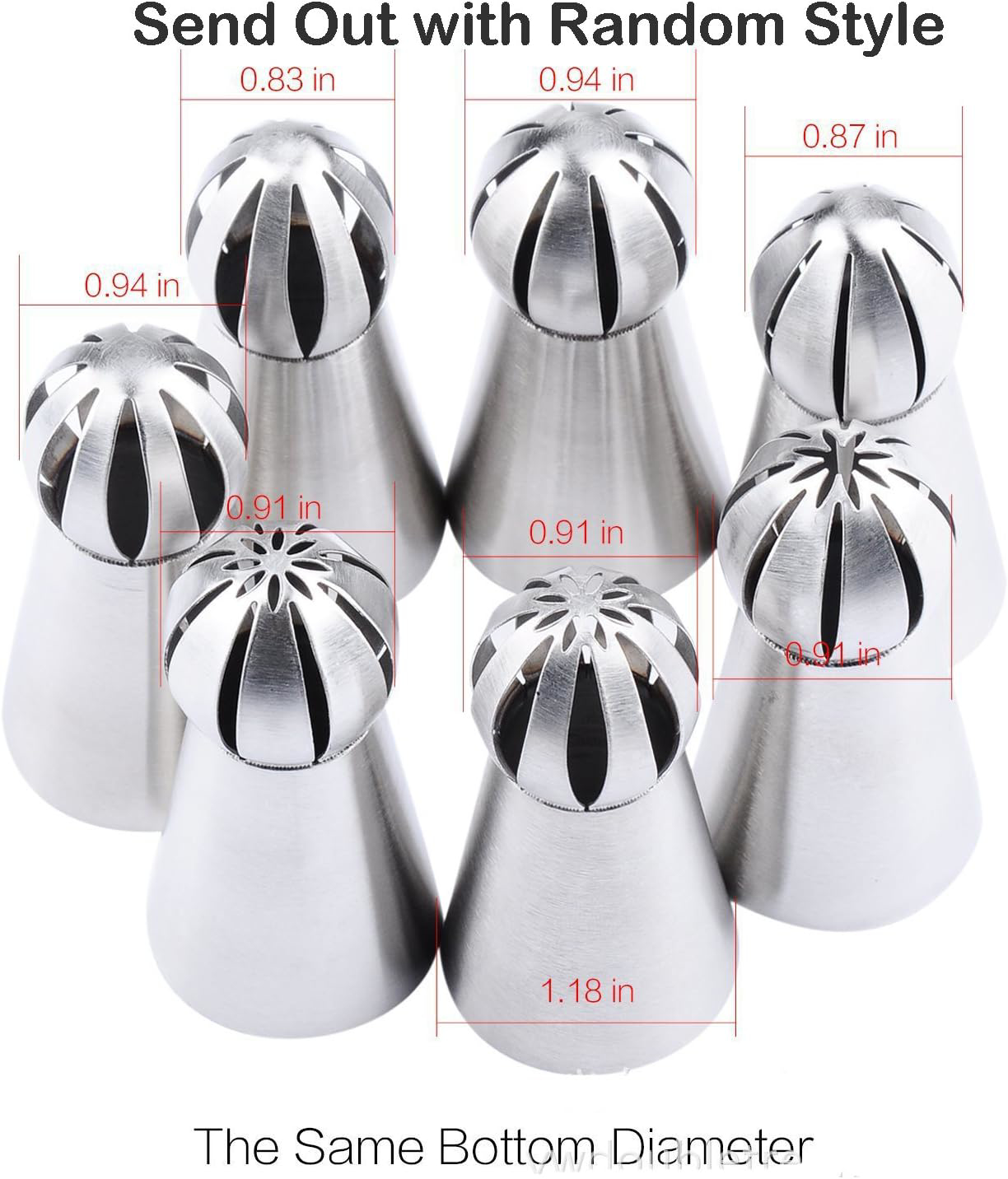 Set De 5 Douilles Pâtisserie En Acier Inoxydable 304 - Pour Décorer Gâteaux Et Cupcakes
