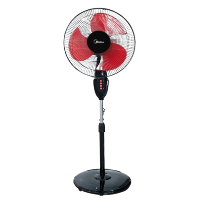 Ventilateur Midea 16 pouces - FS40-11MG - 125 W - 3 vitesses - 3 Hélices - Noir et Rouge - Garantie 3 mois Ventilateur Midea 16 pouces - FS40-11MG - 125 W - 3 vitesses - 3 Hélices - Noir et Rouge - Garantie 3 mois
