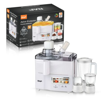 Image de ROBOT MIXEUR/ EXTRACTEUR DE JUS MULTIFONCTIONS RAF- 4 IN 1 - 1.25 L -  400W