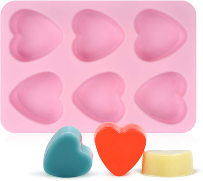 Image de MOULE A SAVON 6 CAVITES  COEUR