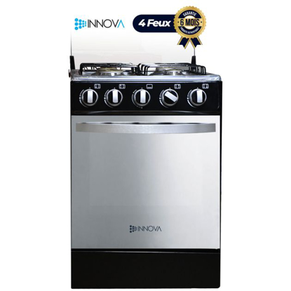 Cuisinière à gaz INNOVA - 4 feux -IN50GS - 50 X 50 cm  - Garantie de 6 Mois Cuisinière à gaz INNOVA - 4 feux -IN50GS - 50 X 50 cm  - Garantie de 6 Mois