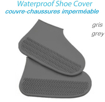 Couvre chaussures de pluie imperméable en silicone réutilisable.