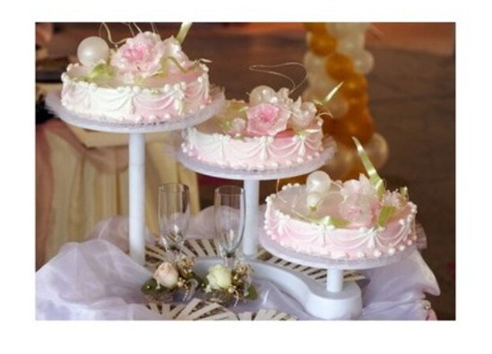 Image sur Présentoir Plastique 3 Etages, présentoir gâteaux pâtisserie cupcake  présentoir à dessert ESCALIER