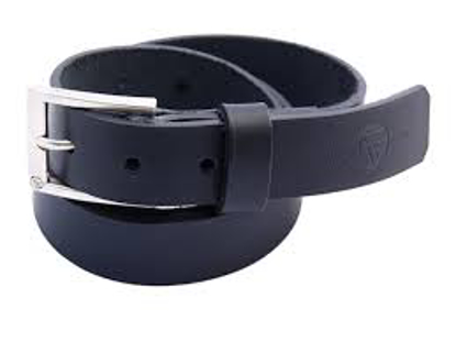 Image de Ceinture en cuir bleu nuit très solide, produit générique