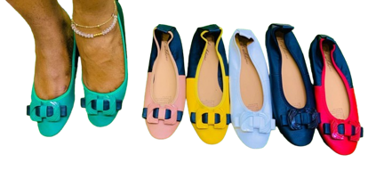 Agrandir l'image de Ballerine en cuir très solide, deux tons, produit générique Image de Ballerine en cuir très solide, deux tons, produit générique