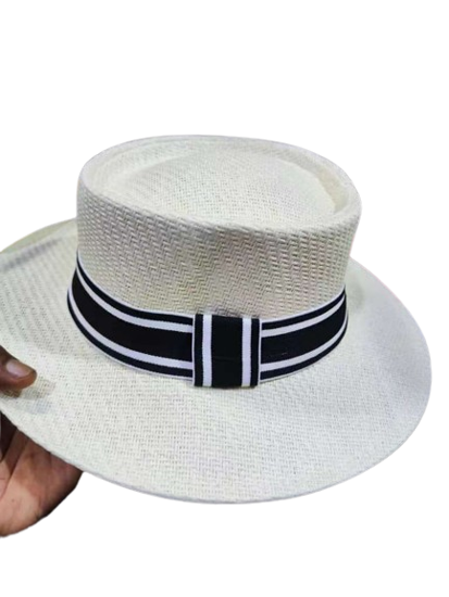 Image sur Chapeau Sombrero avec bande, tissage avec du fil coton latex et polyester produit générique