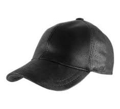 Image de Casquette en Cuir avec Griffe noir, Produit générique