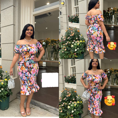 Agrandir l'image de Jolie robe d'été molante fleurie, produit générique Image de Jolie robe d'été molante fleurie, produit générique