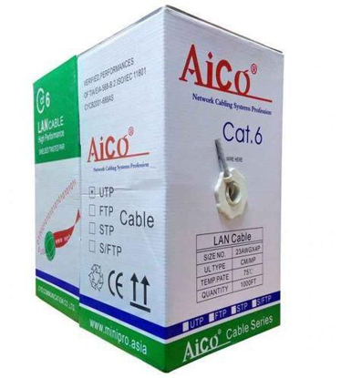 Agrandir l'image de Rouleau câble Aico UTP Cat6 305m indoor Image de Rouleau câble Aico UTP Cat6 305m indoor
