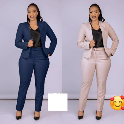 Image de Ensemble veste 03 pcs avec bustier pour femme, tenue de bureau, très bonne qualité