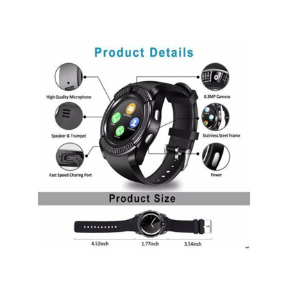 Agrandir l'image de Montre Intelligente Connectée - SIM - Bluetooth -Camera _ Modèle 2022 Image de Montre Intelligente Connectée - SIM - Bluetooth -Camera _ Modèle 2022