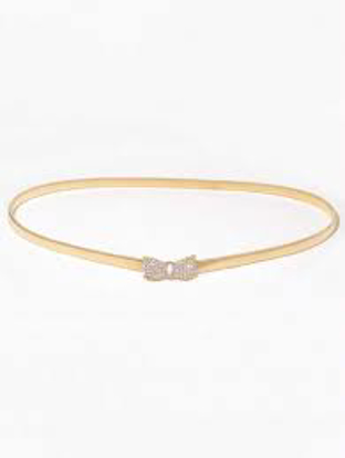 Image de Ceinture élastique extensible pour femme avec boucle en forme de nœud papillon