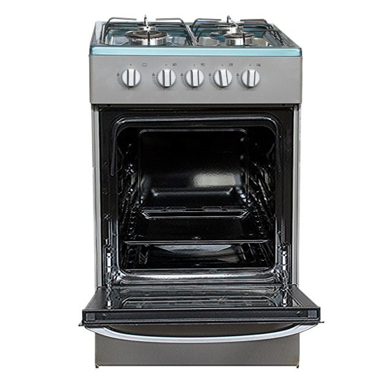 Cuisinière à gaz Midea MD-508 - 4 feux - 50 x 55 - Gris - 06 Mois