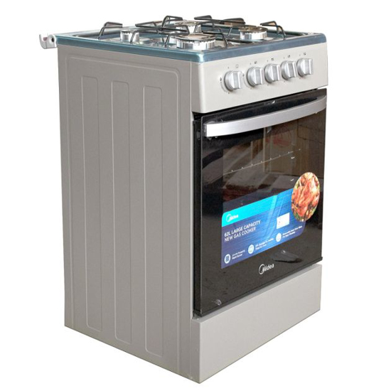 Cuisinière à gaz Midea MD-508 - 4 feux - 50 x 55 - Gris - 06 Mois