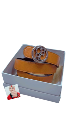 Image sur Ceinture en cuir pour femme très solide, Carolina Herrera, Avec Carton,  Produit générique,