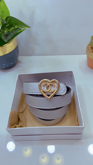 Image sur Ceinture en cuir pour femme très solide, Coco Channel, Avec Carton,  Produit générique,