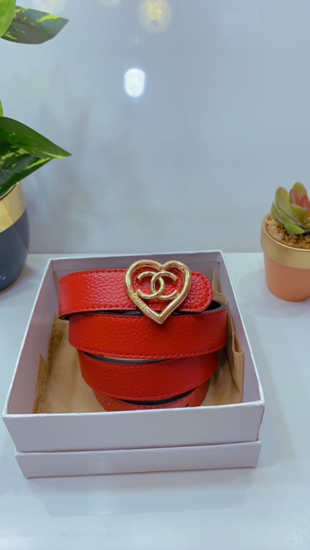 Image sur Ceinture en cuir pour femme très solide, Coco Channel, Avec Carton,  Produit générique,