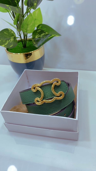 Image sur Ceinture en cuir pour femme très solide, Céline, Avec Carton,  Produit générique,