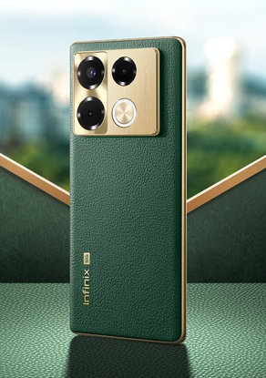 Agrandir l'image de Infinix Note 40 Pro 4G - 256 Go - 8 Go RAM - 6.78''  - 2 Nano SIM - 108 MP + 2 MP + 2 MP / 32 MP - 5000 mAh - Garantie 12 Mois Image de Infinix Note 40 Pro 4G - 256 Go - 8 Go RAM - 6.78''  - 2 Nano SIM - 108 MP + 2 MP + 2 MP / 32 MP - 5000 mAh - Garantie 12 Mois