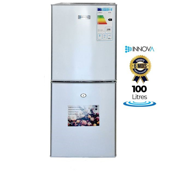 Image sur Réfrigérateur double battant - Innova - IN181 - 100 L - Gris - Garantie 6 Mois