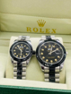 Image sur Montre pour couple en Acier inoxydable dans une boîte, ROLEX, Produit générique