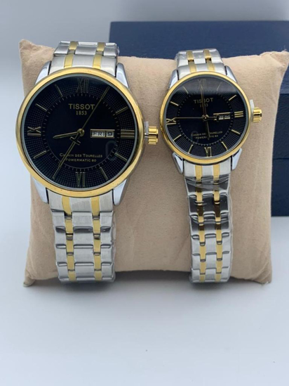 Image sur Montre pour couple en Acier inoxydable dans sa boîte,  TISSOT, Produit générique