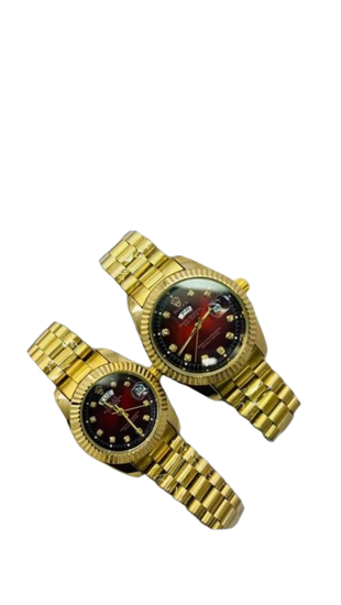 Image sur Montre pour couple en Acier inoxydable, dans sa boîte,  ROLEX, Produit générique